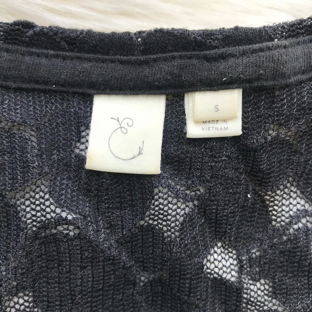 Anthropologie Eloise Brushed Lace Pullover - Picture 4 of 6